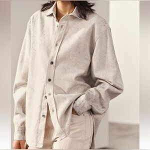 ZARA Women’s Oversized Washed Denim Shirt Size S ( Brand new no tag)